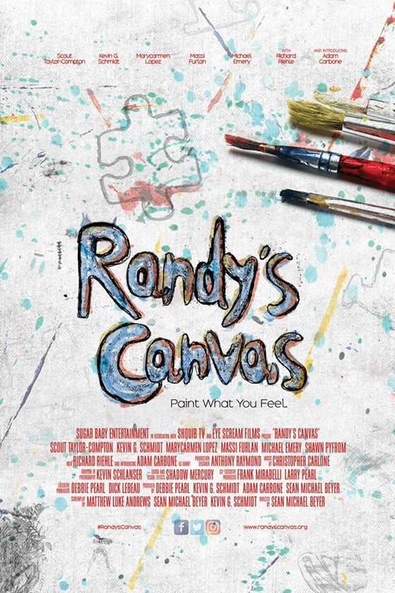 Movie poster of Adam Carbone - Randy Canvas screening - Rhode Island
