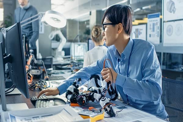 An Electronics Engineer Building a robot 