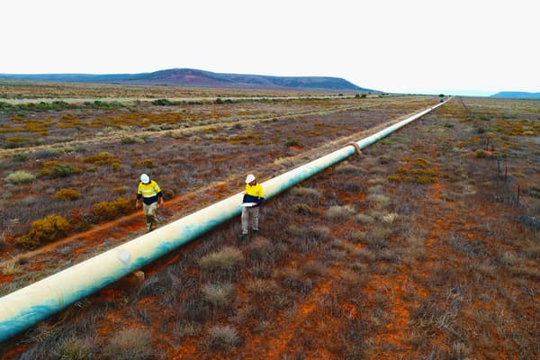 Pipeline inspection in progress