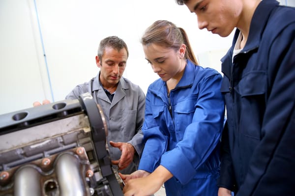 Practical classes conducted for auto mechanic degrees